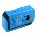 Wholesale Smart USB Universal Battery Charger Rectangle (Blue)